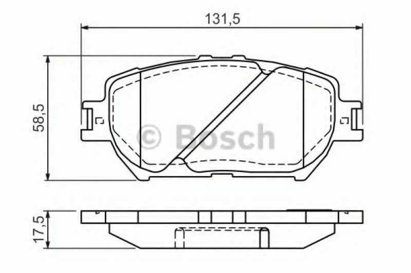 Image of Brake pad set Bosch 0 986 494 363