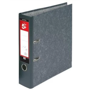 Image of 5 Star Lever Arch File 70mm Foolscap Cloudy Grey Pack 10