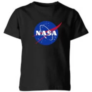 Image of NASA Logo Insignia Kids T-Shirt - Black - 9-10 Years