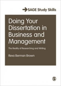 Image of Doing Your Dissertation in Business and Management by Reva Berman Brown Book