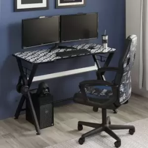 image of Star Wars Gaming Desk Black and white