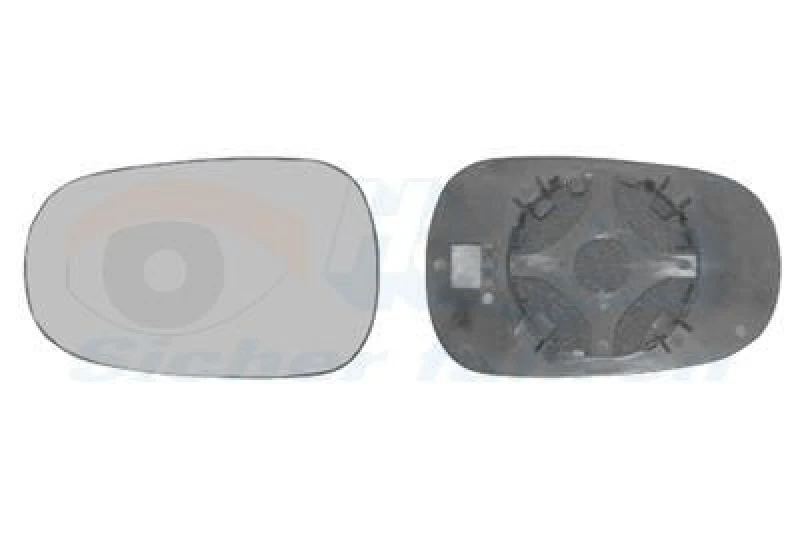 Image of VAN WEZEL Wing mirror glass VAN WEZEL 4366831