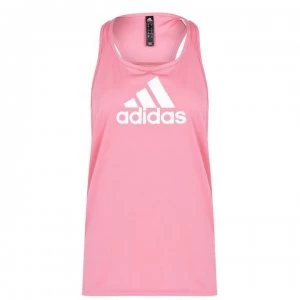 Image of adidas Logo Tank Top - Hazy Rose
