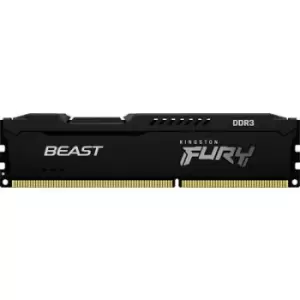 Image of Kingston FURY Beast PC RAM card DDR3 8GB 1 x 8GB 1866 MHz 240-pin DIMM CL10 KF318C10BB/8