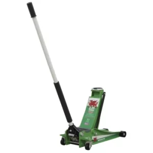 Image of Trolley Jack 2.25tonne Low Entry Rocket Lift Welsh Dragon
