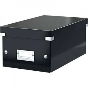 Image of Leitz DVD jewel case 22 DVDs Rigid cardboard (laminated) Black (W x H x D) 190 x 135 x 320 mm 6042-00-95