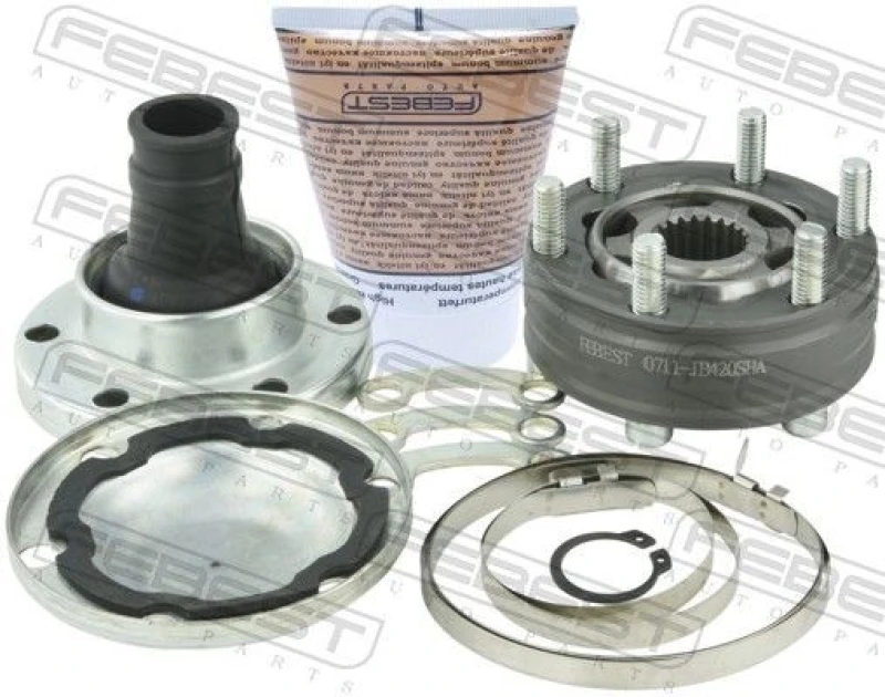 Image of FEBEST 0711-JB420SHA Drive Shaft Coupler Ø: 86mm Joint,propeller shaft (1427)