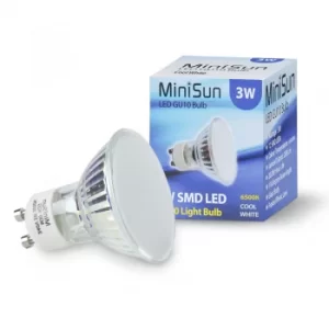 Image of MiniSun GU10 3W LED Bulb in Cool White