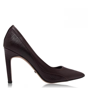 image of Reiss Maddy Court Shoe - Purple Lizard