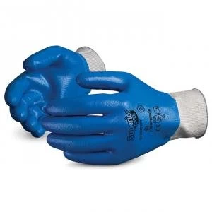 Image of Superior Glove Superior Touch Fully Nitrile Coated Glove Blue 08 Ref