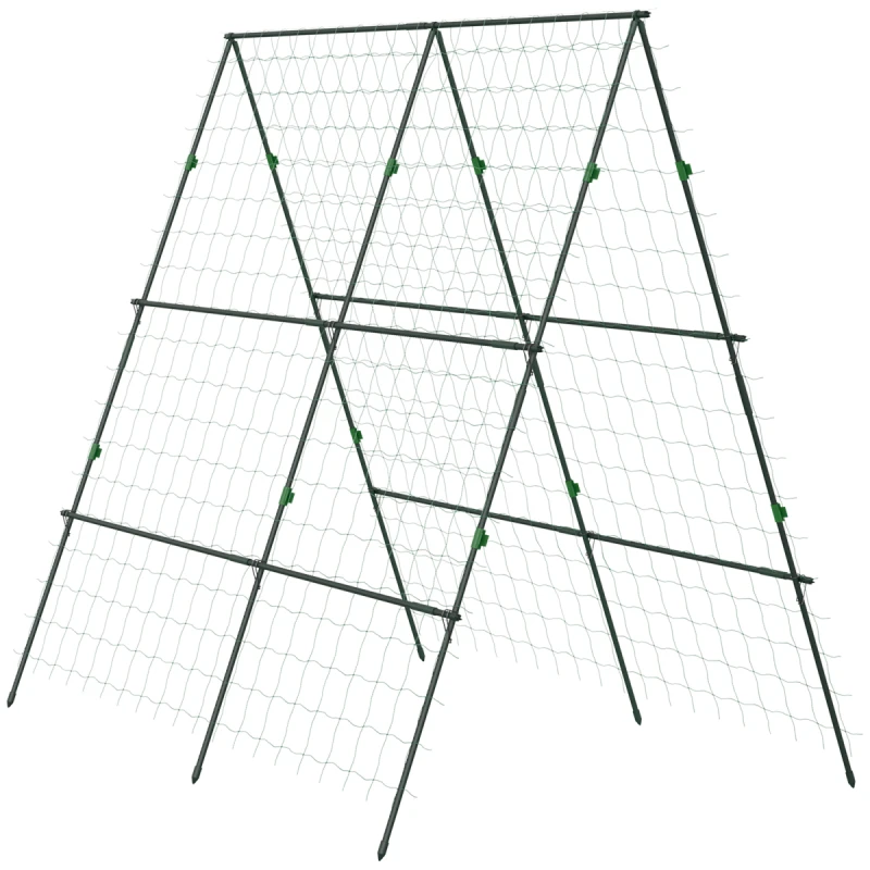 Image of Outsunny A-Frame Trellis Plant Support for Vegetables - Flowers - Fruit TJ Hughes 5063603050105
