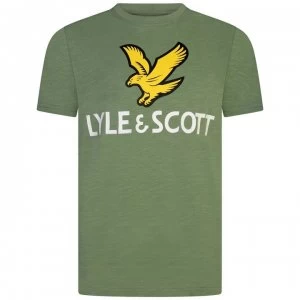 Image of Lyle and Scott Eagle Logo T Shirt - Hedge 490