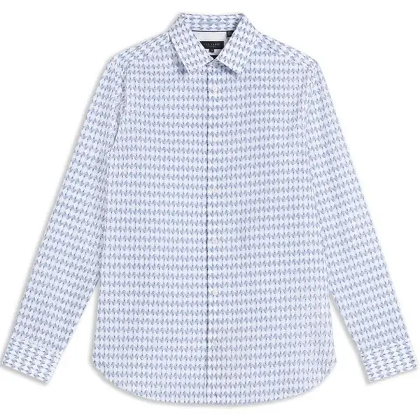 Image of Ted Baker Dibbin Long Sleeve Shirt - Blue S