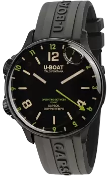 Image of U-Boat Watch Capsoil Doppiotempo 45 DLC Green Indices