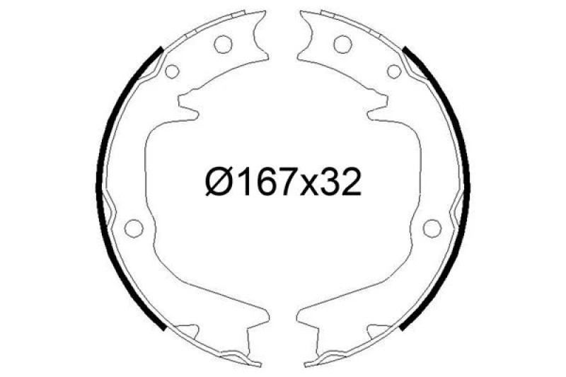Image of VALEO Brake Shoe Set VALEO 564248