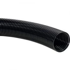 image of HellermannTyton 166 11504 HG HI28 HelaGuard PA12 Conduit Standard Polyamide 12 Black