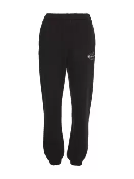 Image of Calvin Klein Relaxed Monogram Joggers In Black - Size Xs