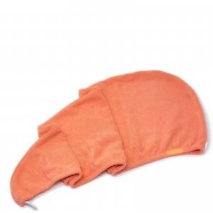 image of Aquis Hair Turban Lisse Luxe - Tangerine Sunrise