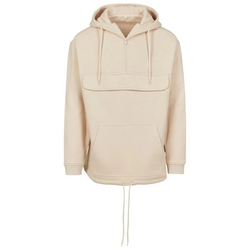 Image of Build Your Brand Mens Pullover Hoodie in Light Sand Size: Small Light Sand Male S