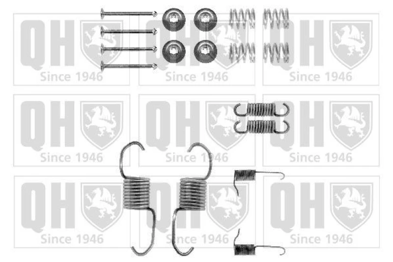 Image of QUINTON HAZELL Brake shoe fitting kit QUINTON HAZELL BFK353