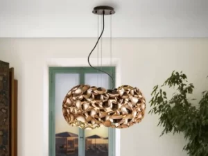Image of Narisa 5 Light Ceiling Pendant Gold, Brown, G9
