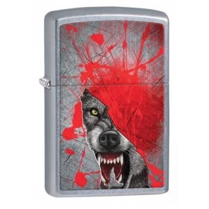 Image of Zippo Wolf Classic Street Chrome