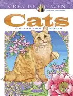 image of creative haven cats coloring book