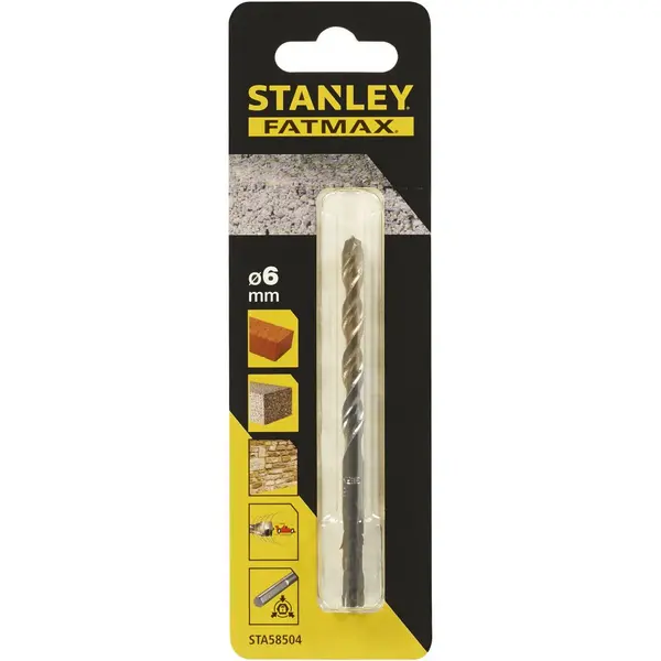 Image of Stanley Fatmax Masonry Drill Bit 6 x 100mm - STA58504-QZ