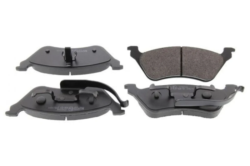 Image of MAPCO 6713 Brake pad set Rear Axle, excl. wear warning contact, with anti-squeak plate Brake Pad Set,disc brake (402)