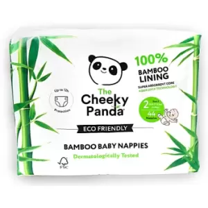 image of Cheeky Panda Eco-Friendly Bamboo Baby Nappies Size 2 (8.8 lbs -17.6...