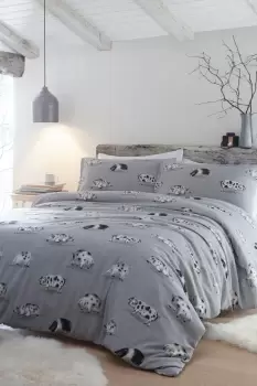 'Cosy Pig' 100% Brushed Cotton Duvet Cover Set