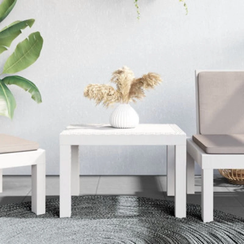 Image of VIDAXL Garden Table White 59x47x40cm pp Vidaxl 364728