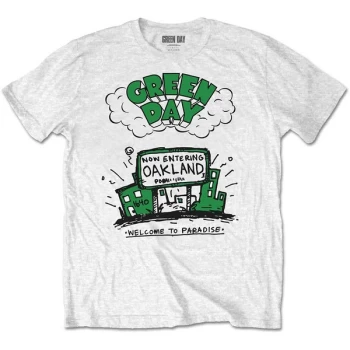 Image of Green Day - Welcome to Paradise Kids 11-12 Years T-Shirt - White