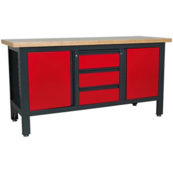 Image of Sealey Workstation with 3 Drawers and 2 Cupboards 1.69m