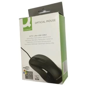 Image of Q-Connect Black Scroll Wheel Mouse KF04368