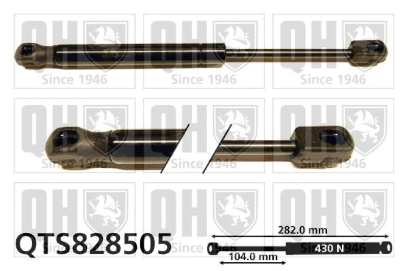 Image of QUINTON HAZELL Bonnet strut QUINTON HAZELL QTS828505