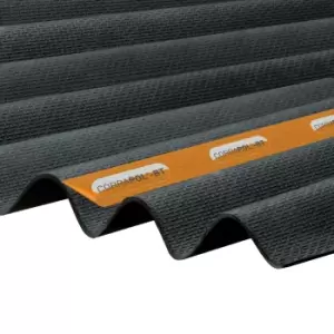 Image of Black Bitumen Corrugated Roofing Sheet (L)1M (W)930mm (T)20mm