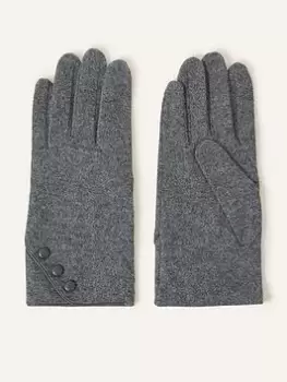 Image of Accessorize Touchphone Wool Glove, Grey, Size M/L, Women