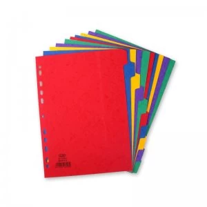 Image of Elba A4 10 Part Press Board Divider
