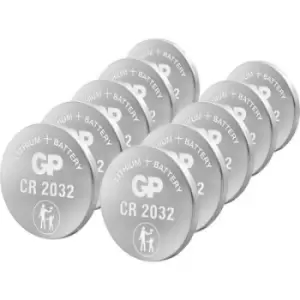 image of GP Batteries GPCR2032-2CPU10 Button cell CR 2032 Lithium 3 V 10 pc(s)