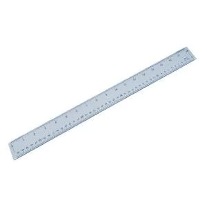 Image of Plastic Shatter Resistant Ruler 50cm Clear 8438001