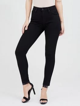 Image of Levis 721 High Rise Skinny Jean - Denim Size 27, Inside Leg Short, Women