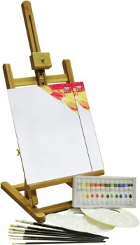 image of YXSH Acrylic Painting Box and Easel Set 24 Pieces