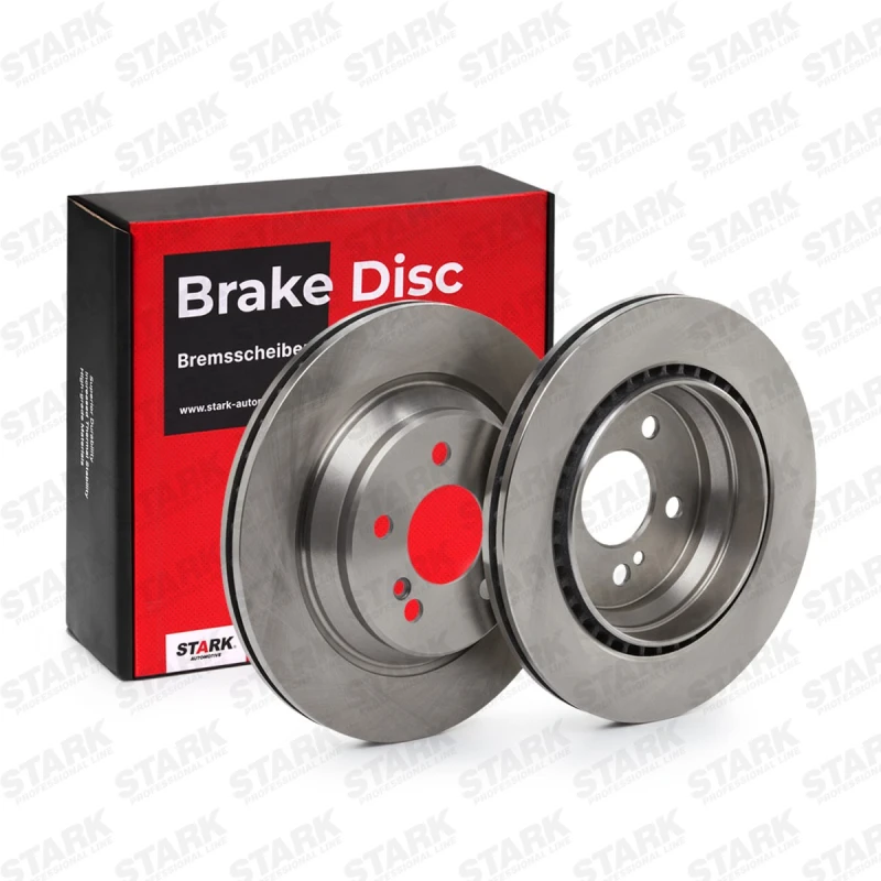 Image of STARK SKBD-0022019 Brake disc Rear Axle, Vented, Cast Iron, Uncoated, Untreated, without bolts/screws Cast Iron Brake Disc (82)