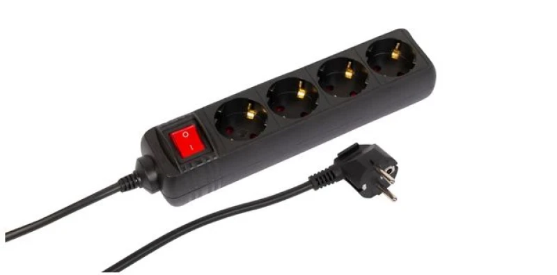 Image of Microconnect MC-GRU00415BS power extension 1.5 m 4 AC outlet(s) Indoor