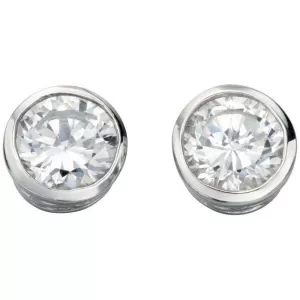 Image of Beginnings Cubic Zirconia Round Stud Earrings JEWEL E4598C