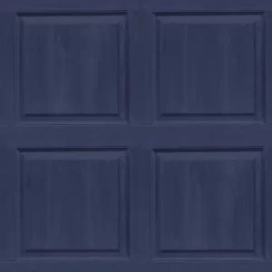 Image of Arthouse Washed Panel Navy Wallpaper