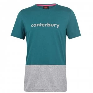 image of Canterbury Block Logo T Shirt Mens - Green