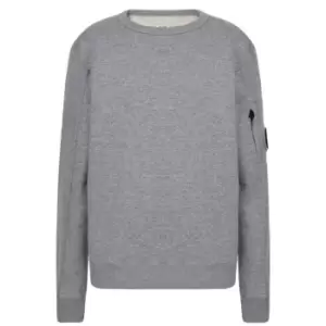 Image of CP COMPANY BoyS Lens Crew Sweatshirt - Grey