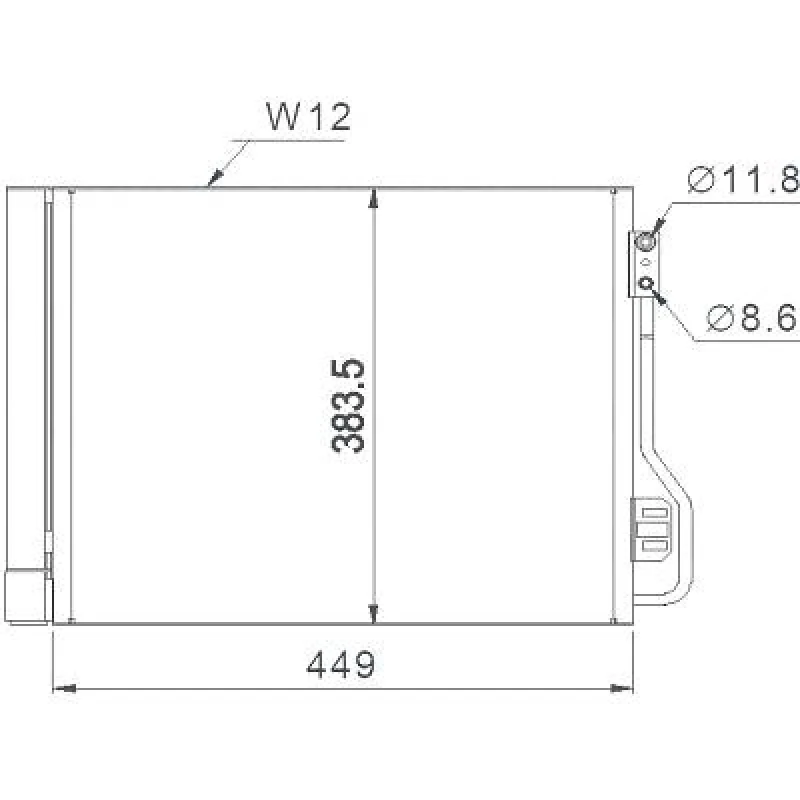 Image of Air conditioning condenser DIEDERICHS DCC1686